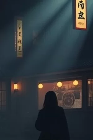 剧集城南旧书店的竖版封面，木质书架与暖黄台灯